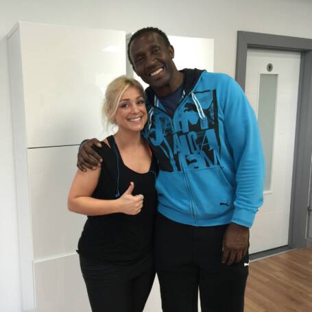Danielle Pain and Linford Christie